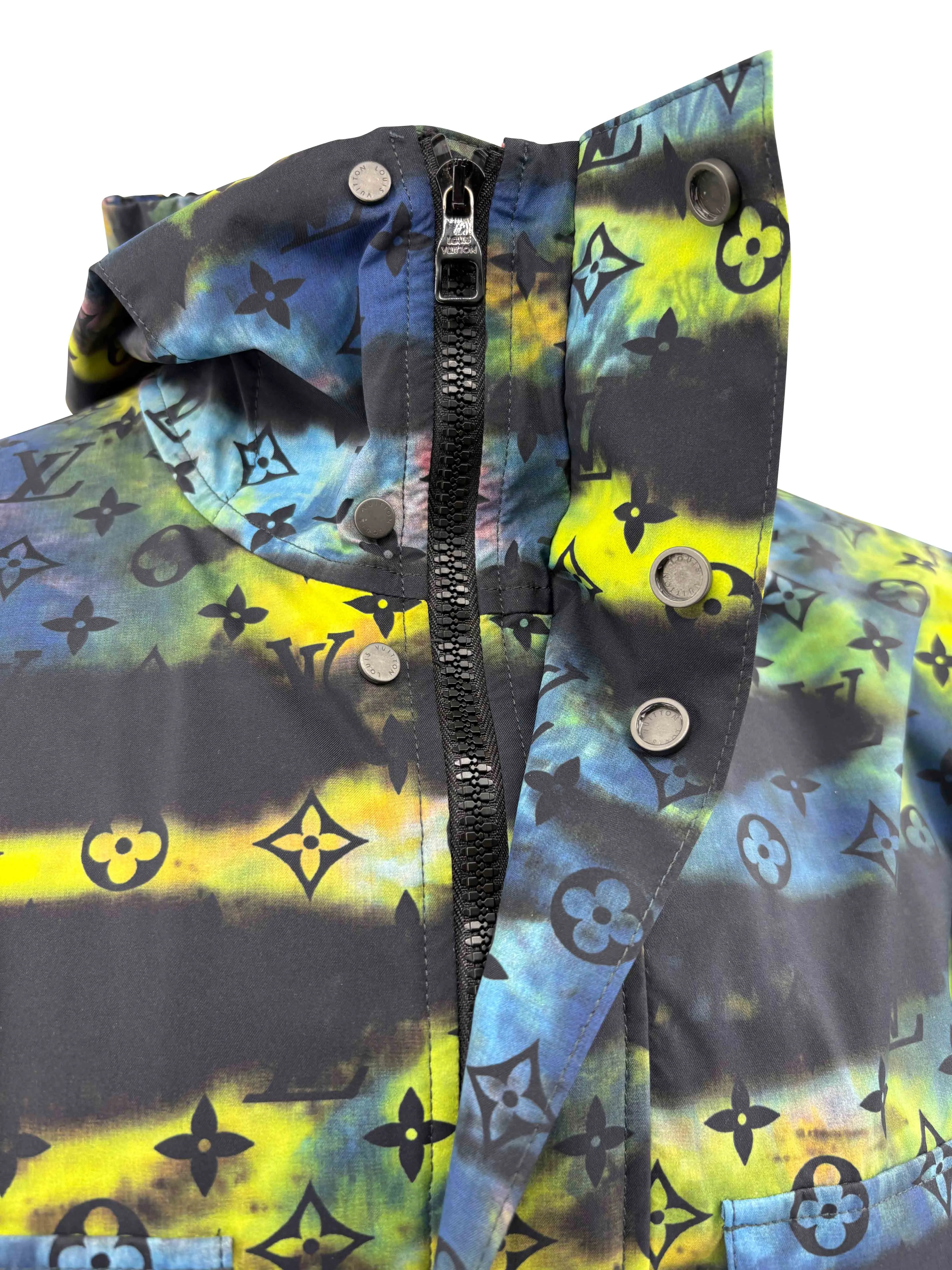 Louis Vuitton Tie-Dye Camo Monogram Windbreaker - Multicolour