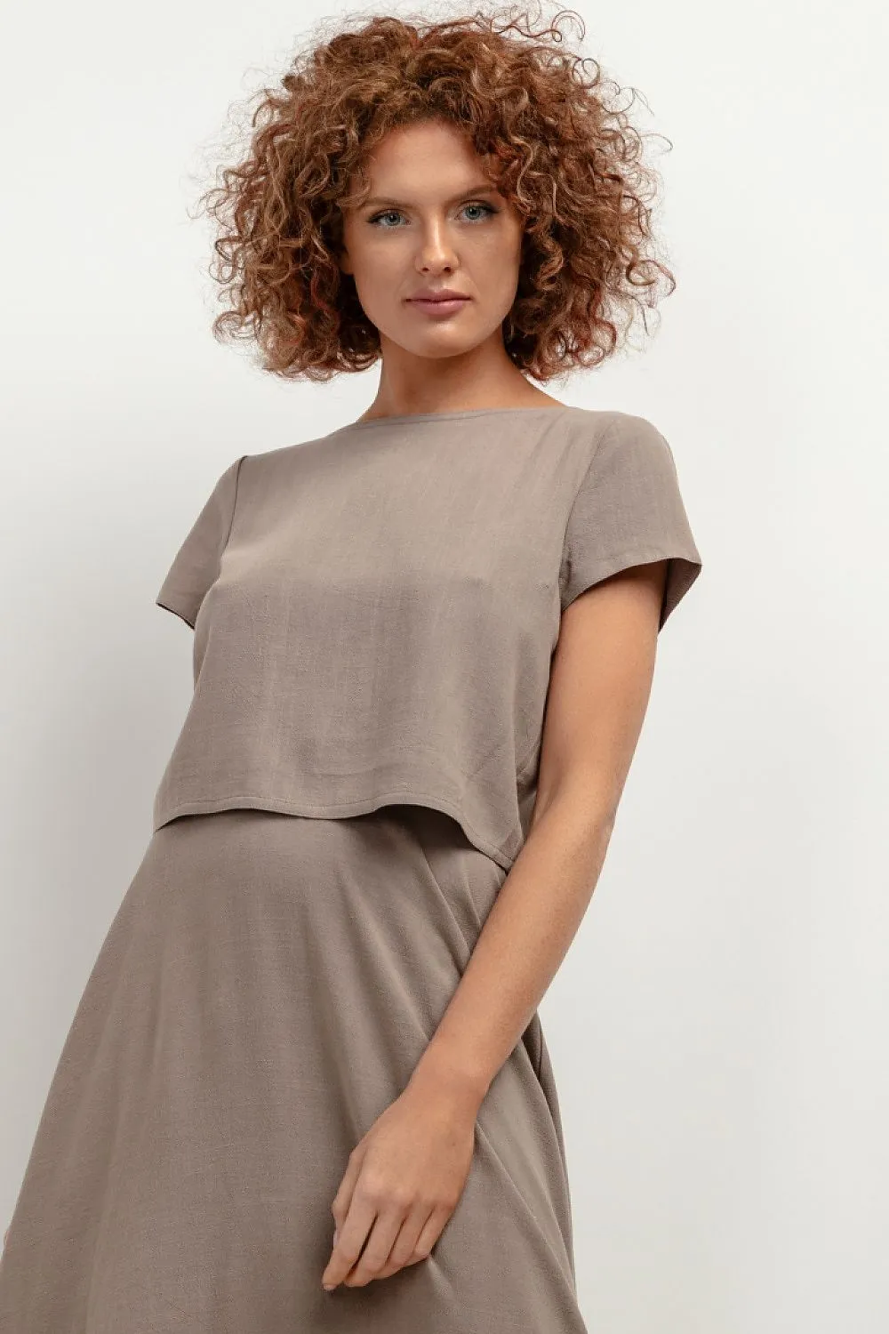Luxe Linen Blend Short Blouse