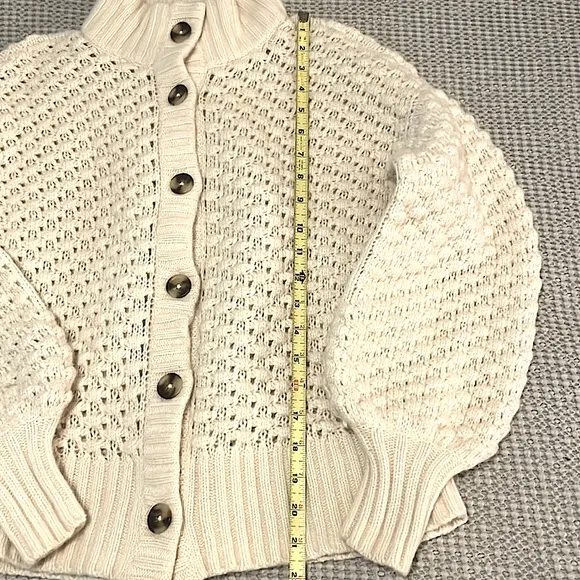 Madewell Surrey Bobble Popcorn Knit Cardi Sweaterer