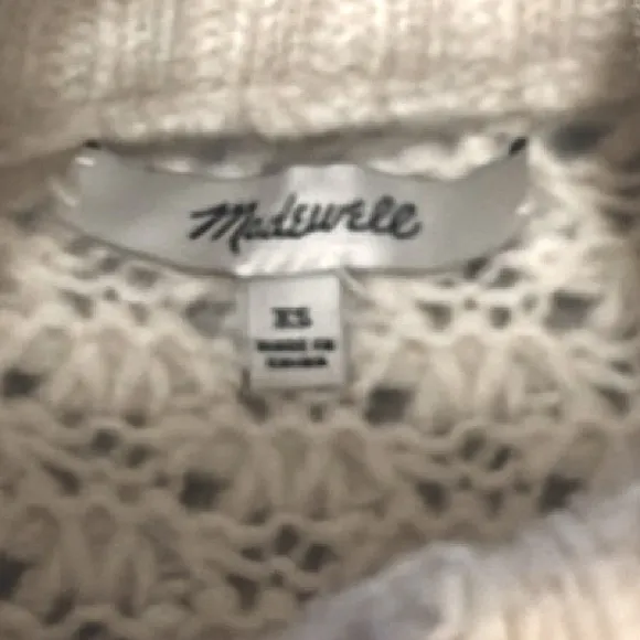 Madewell Surrey Bobble Popcorn Knit Cardi Sweaterer