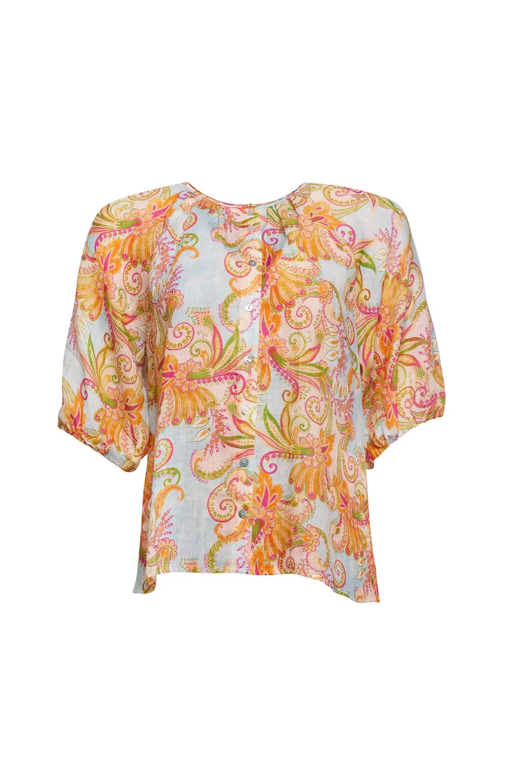 Madly Sweetly by Loobie's Story Fond of You Blouse Blue Multi MS1407