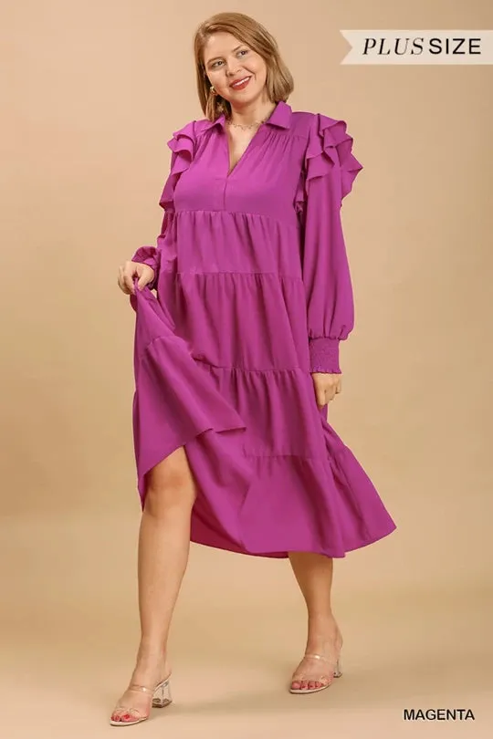 Magenta Maxi Dress