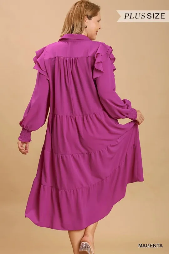 Magenta Maxi Dress
