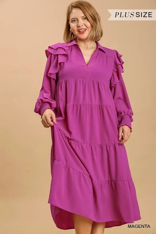 Magenta Maxi Dress