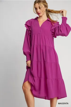 Magenta Maxi Dress
