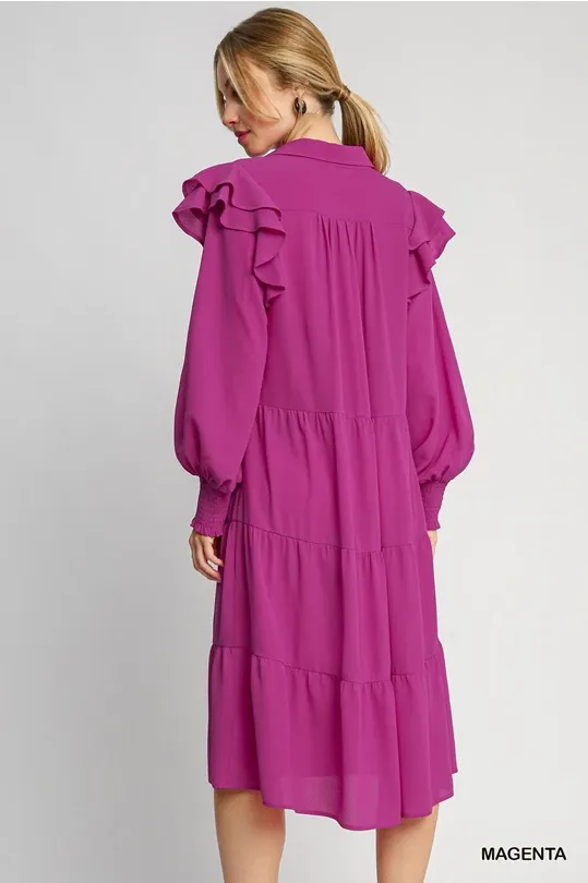 Magenta Maxi Dress