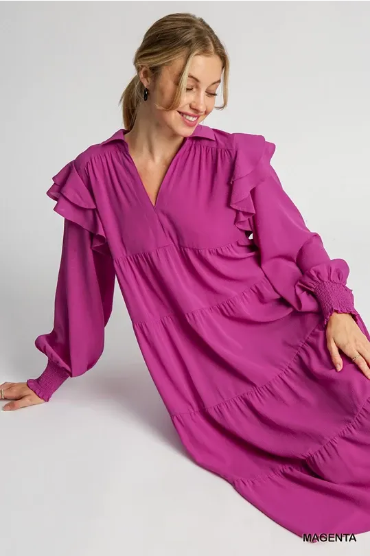Magenta Maxi Dress