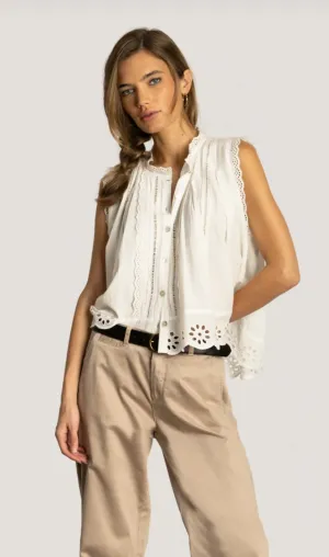 Malia Eyelet Top