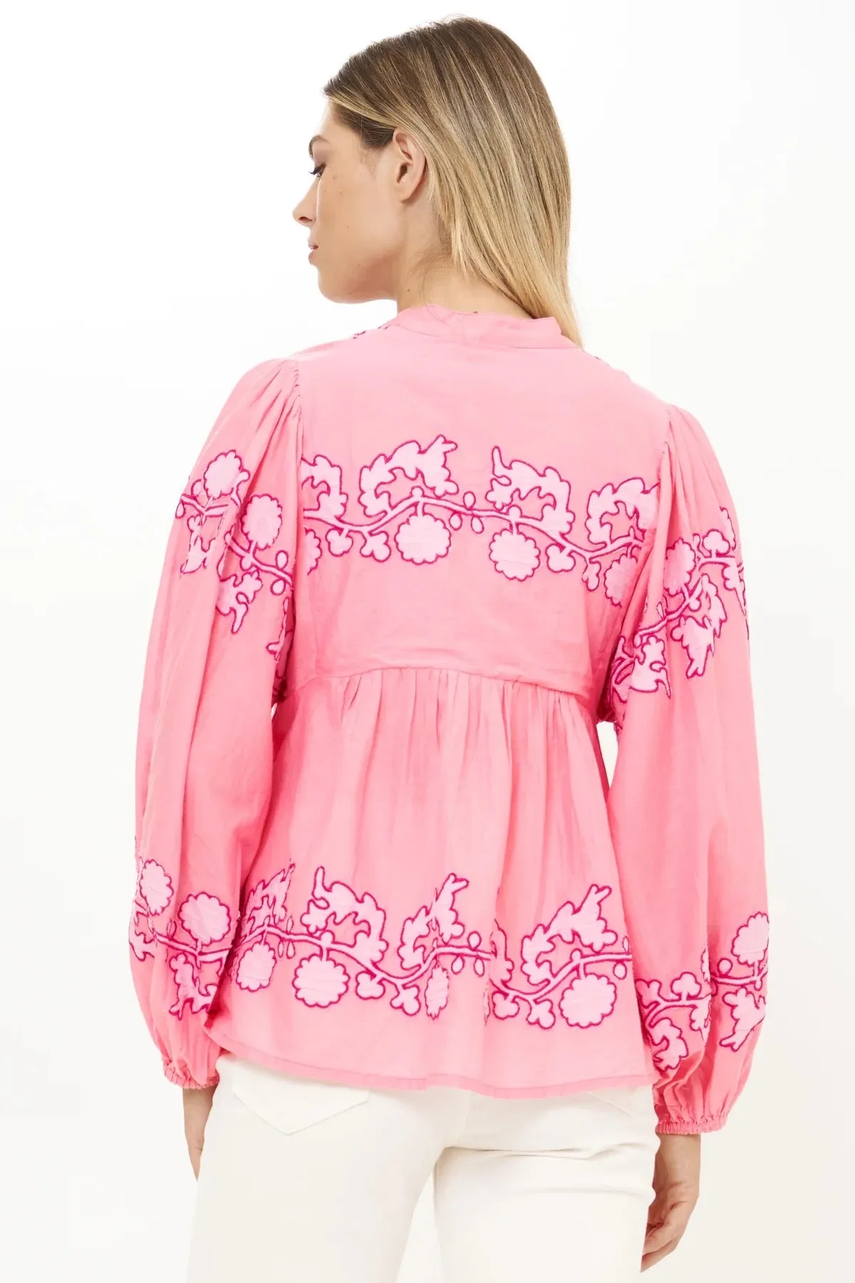 Mandarin Tangier Pink Blouse