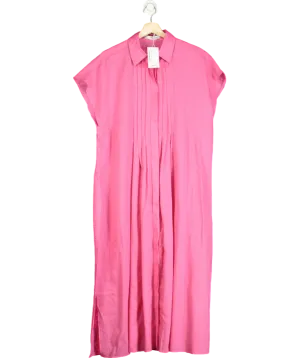 MANGO Pink Shirt Dress With Slits UK M