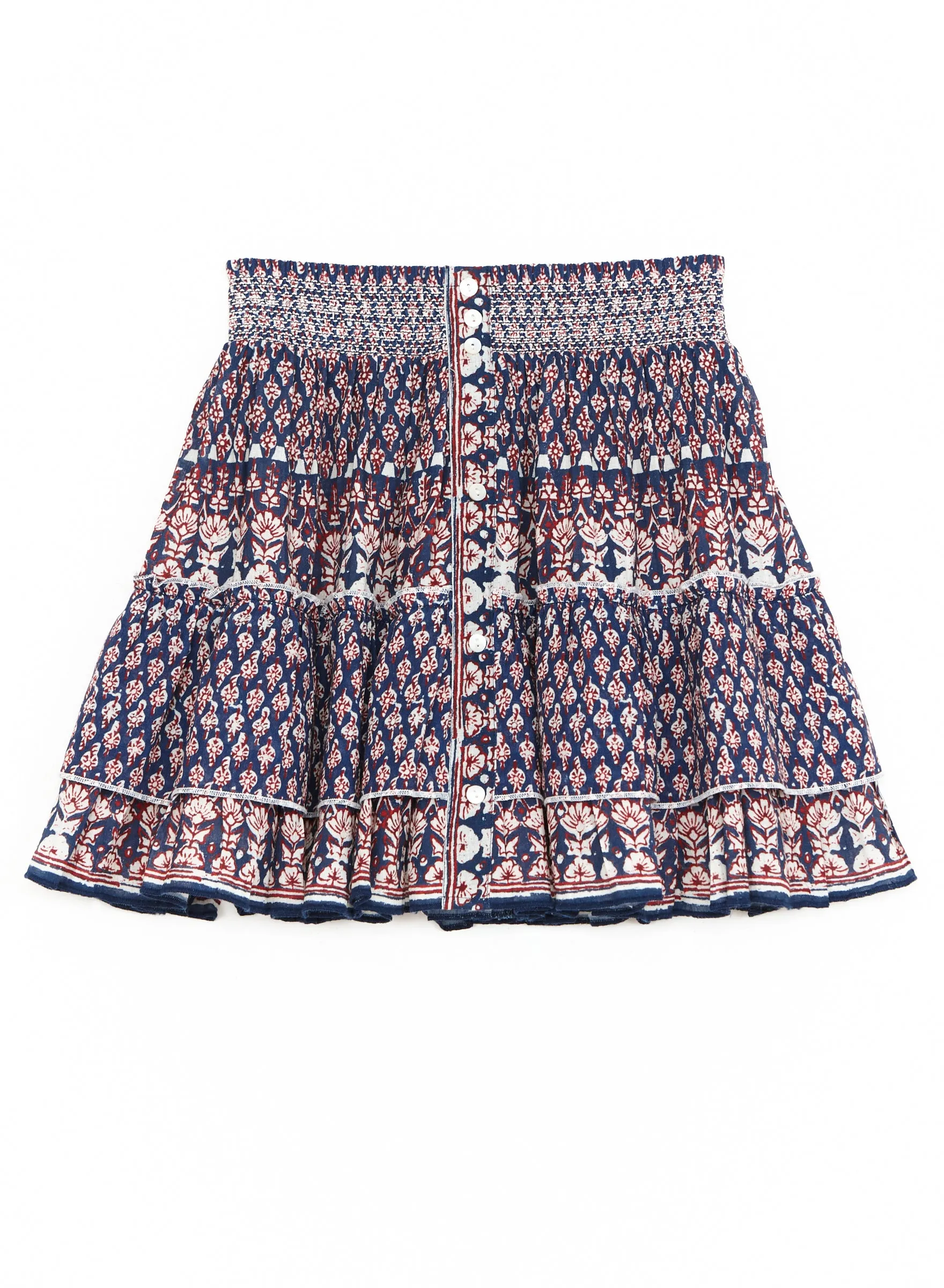 Mari Mini Skirt - Indigo