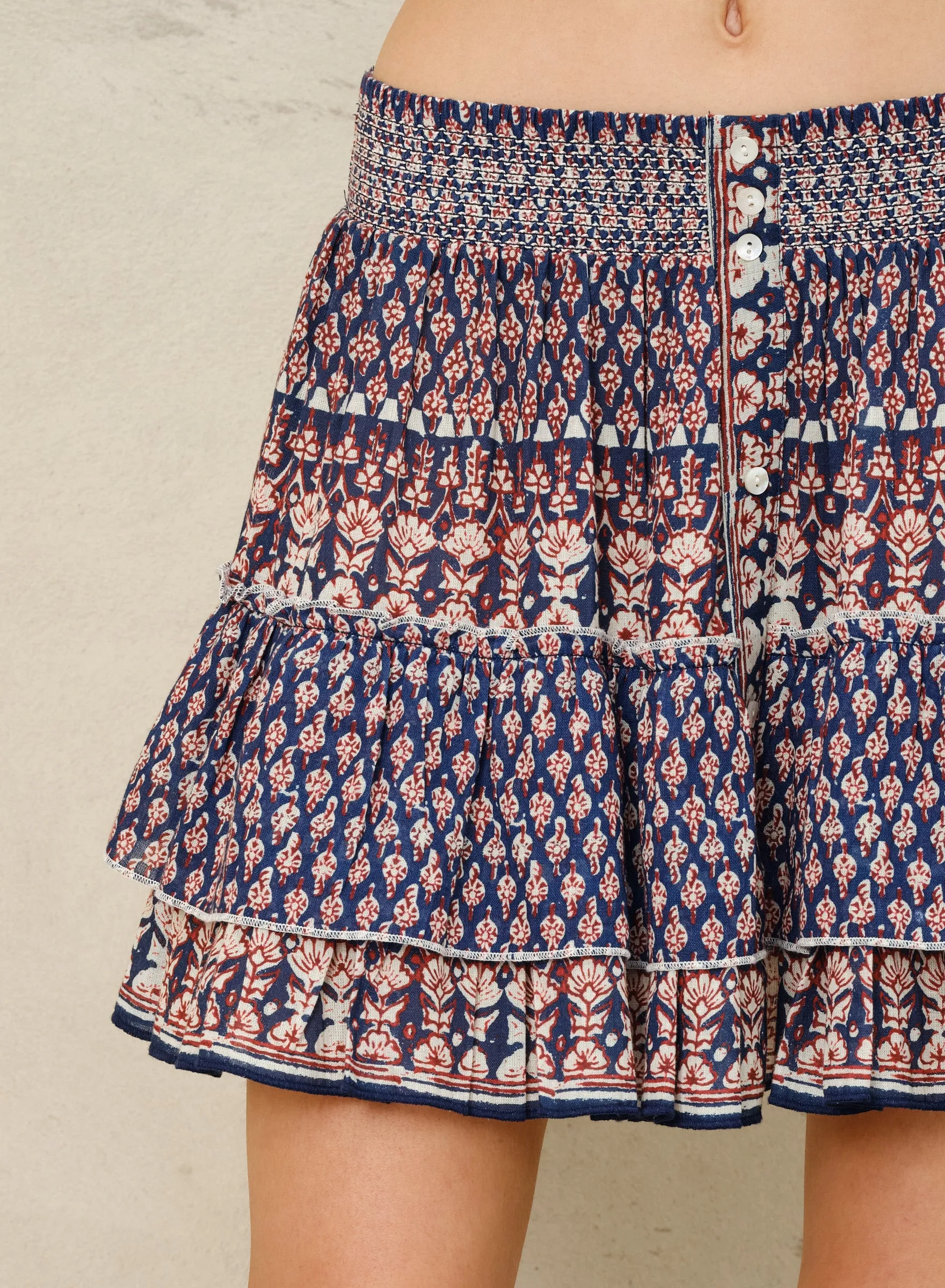 Mari Mini Skirt - Indigo