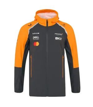 McLaren F1 2025 MEN'S TEAM LIGHTWEIGHT RAIN JACKET - Phantom/Papaya