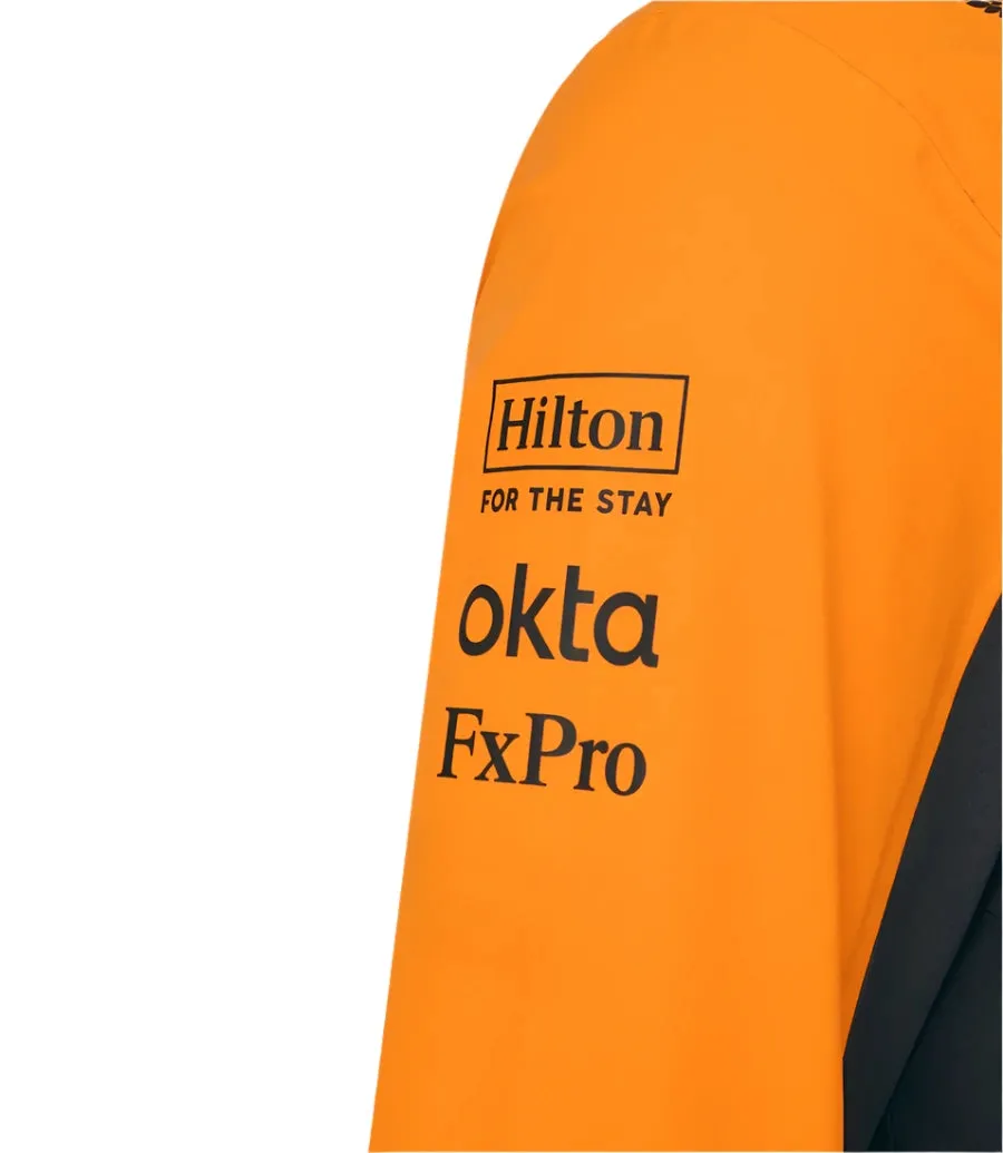 McLaren F1 2025 MEN'S TEAM LIGHTWEIGHT RAIN JACKET - Phantom/Papaya