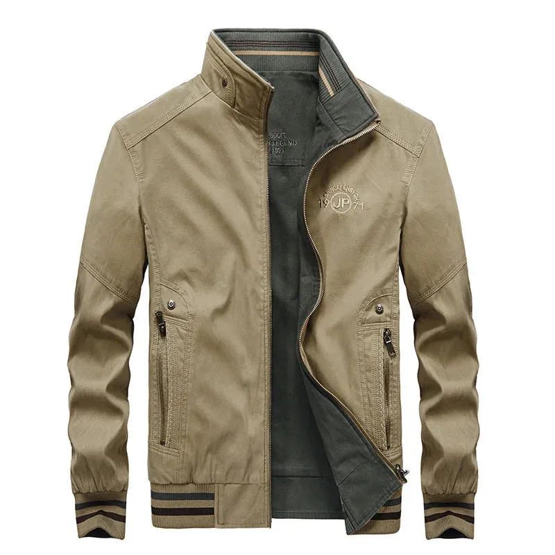 Men's Jacket M-6XL Spring Autumn Clothing Fashion Jackets Jackets Cotton Business Andcoats Casual Parkas Multi-pocket Clothes