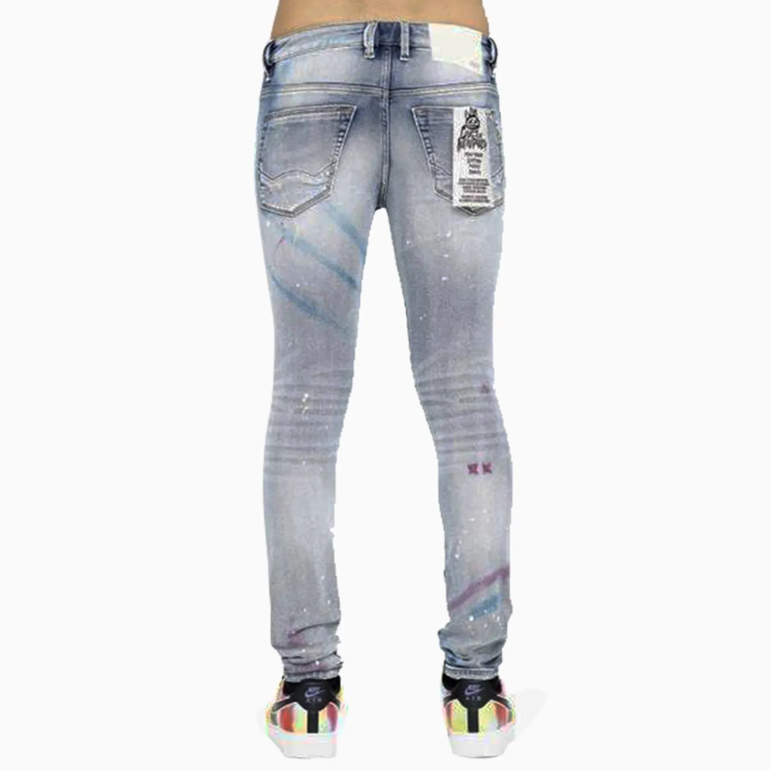 Men's Punk Super Skinny Stretch Denim Jeans
