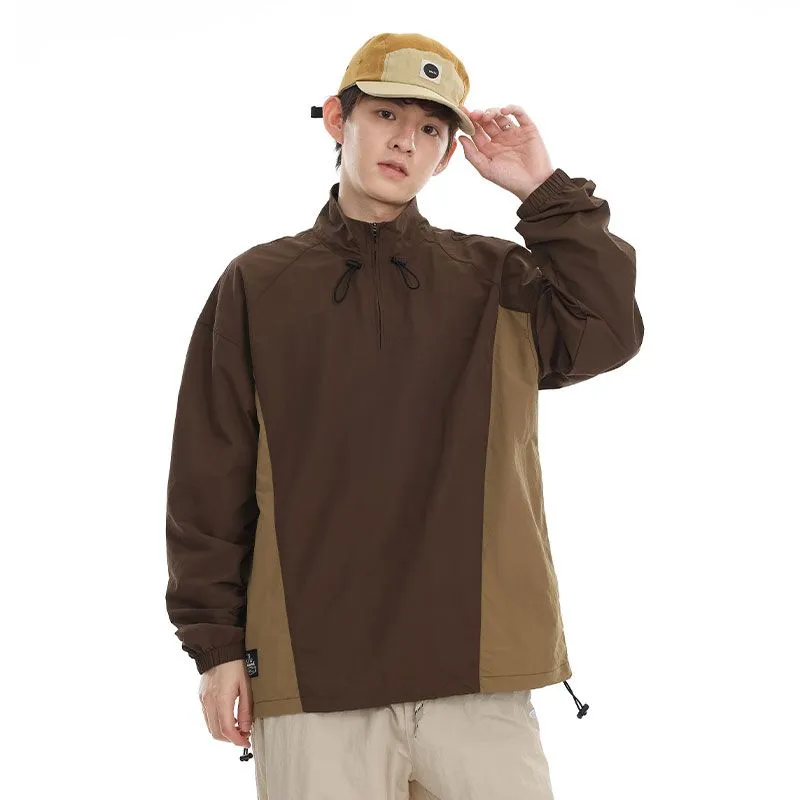 Men's Relaxed-Fit Windproof Jacket with Drawstring Hem