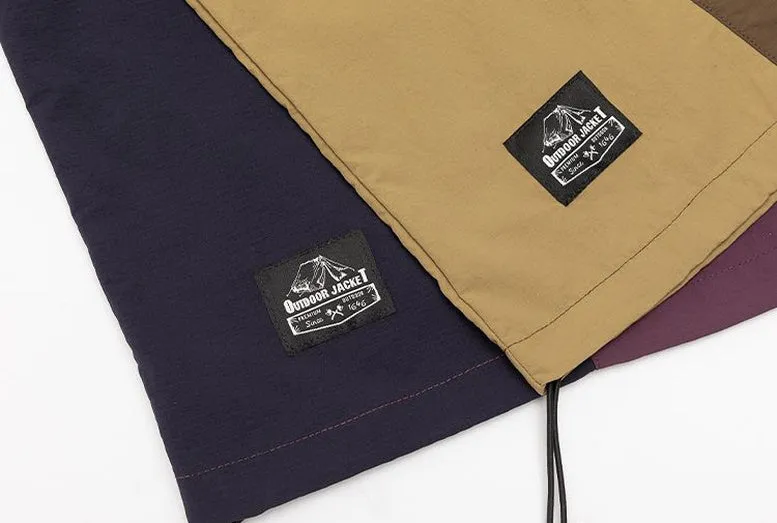 Men's Relaxed-Fit Windproof Jacket with Drawstring Hem