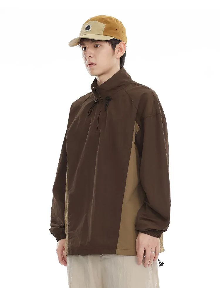 Men's Relaxed-Fit Windproof Jacket with Drawstring Hem