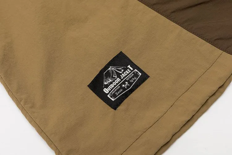 Men's Relaxed-Fit Windproof Jacket with Drawstring Hem