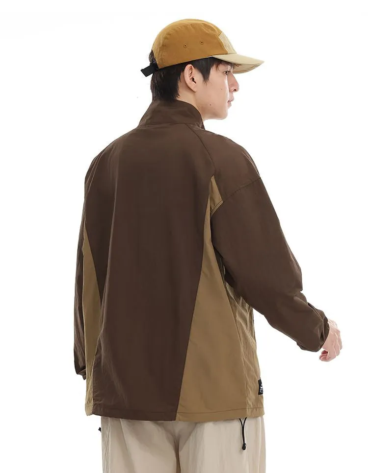 Men's Relaxed-Fit Windproof Jacket with Drawstring Hem