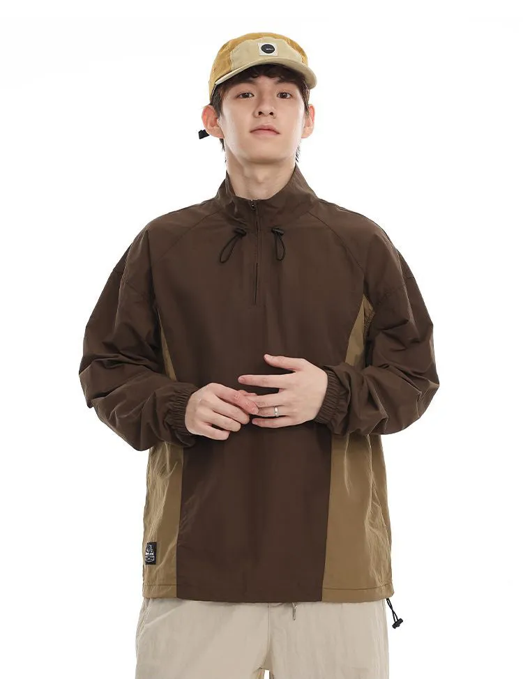 Men's Relaxed-Fit Windproof Jacket with Drawstring Hem