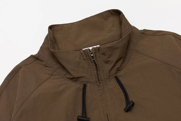 Men's Relaxed-Fit Windproof Jacket with Drawstring Hem