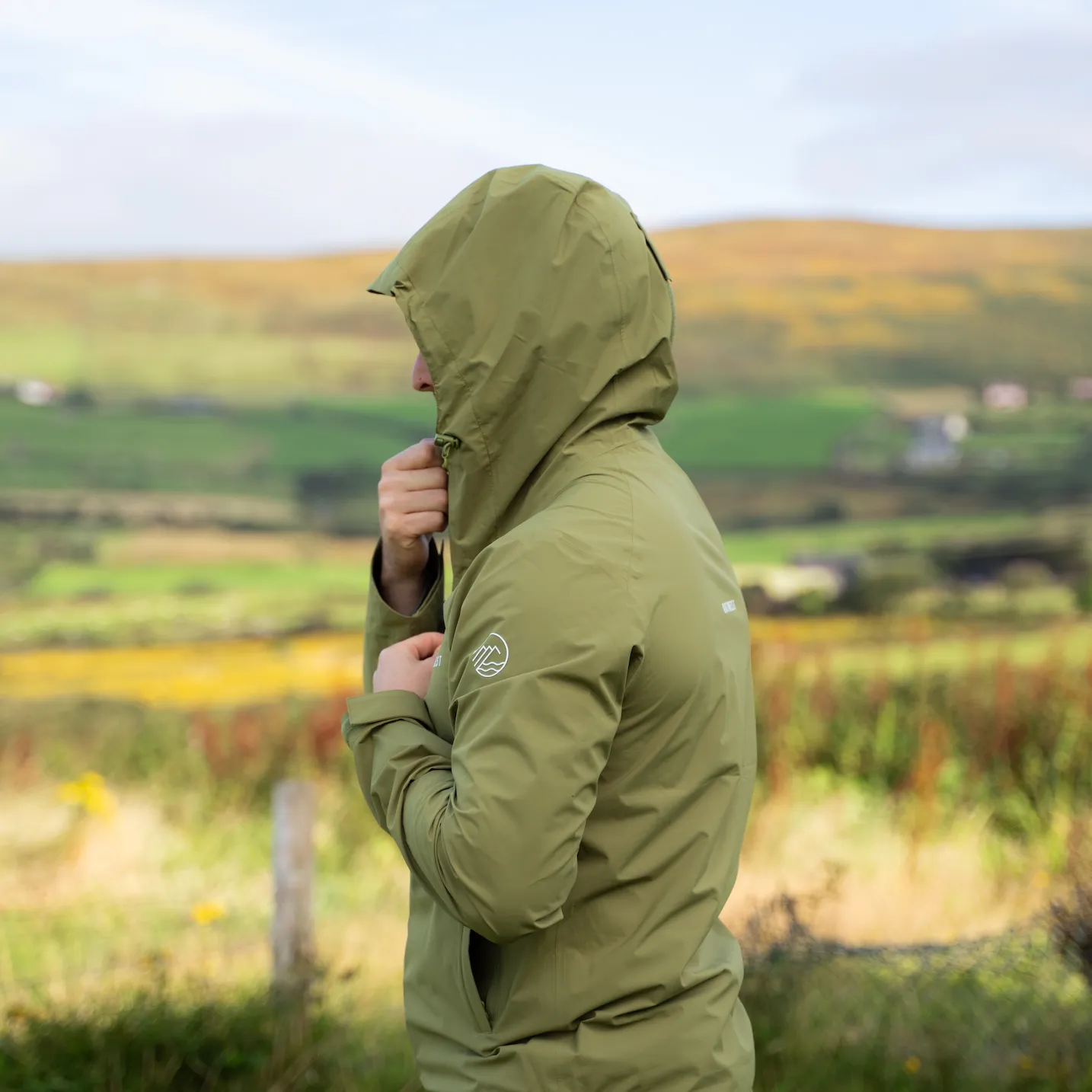 Mens Séasúr Waterpoof Jacket - Olive Green