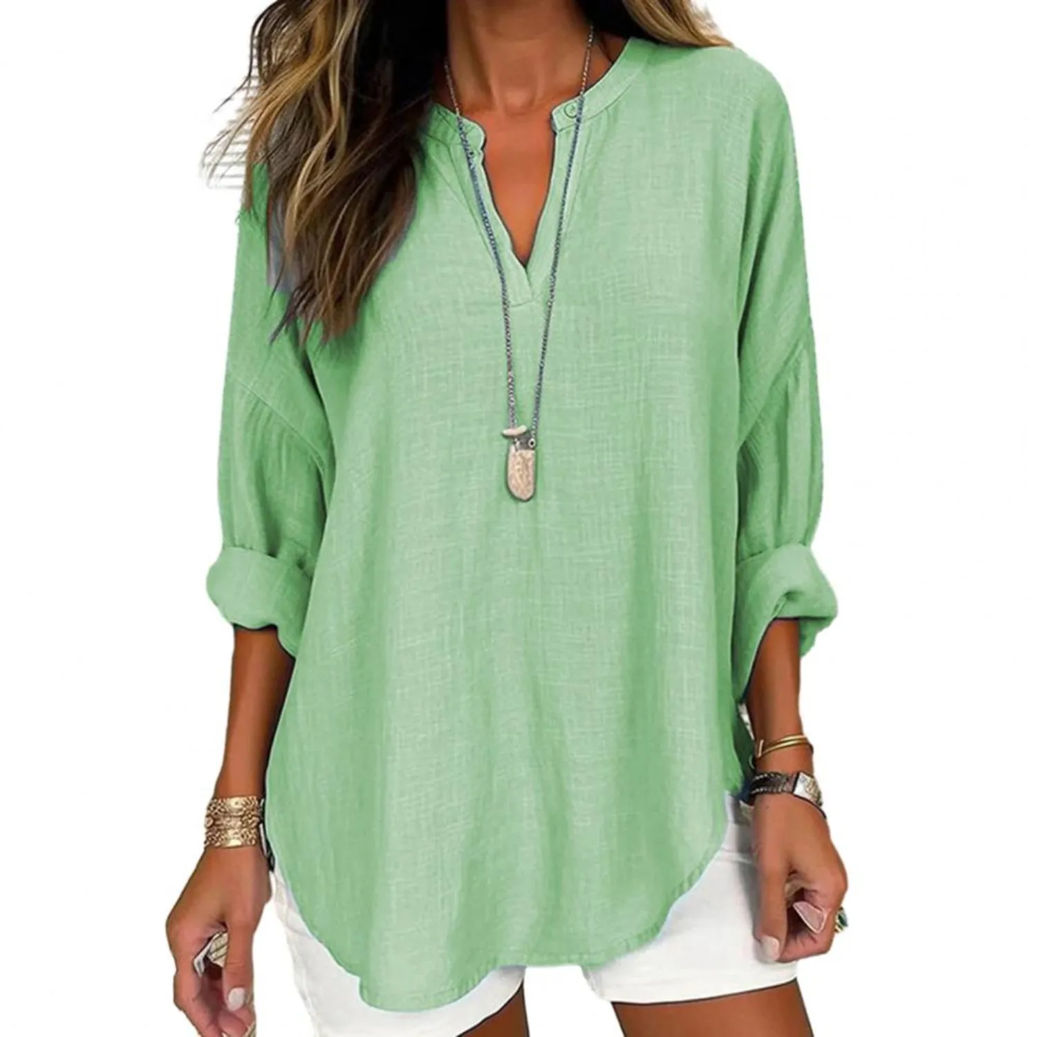 MiaMilana - Stylish linen blouse