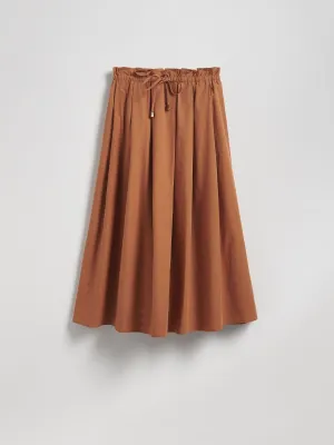 Midi skirt with pleats