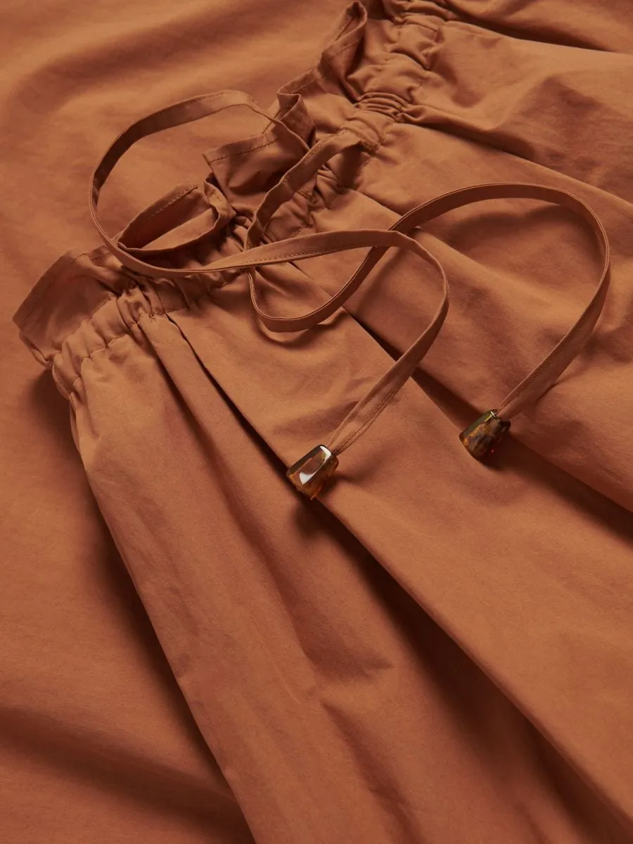 Midi skirt with pleats