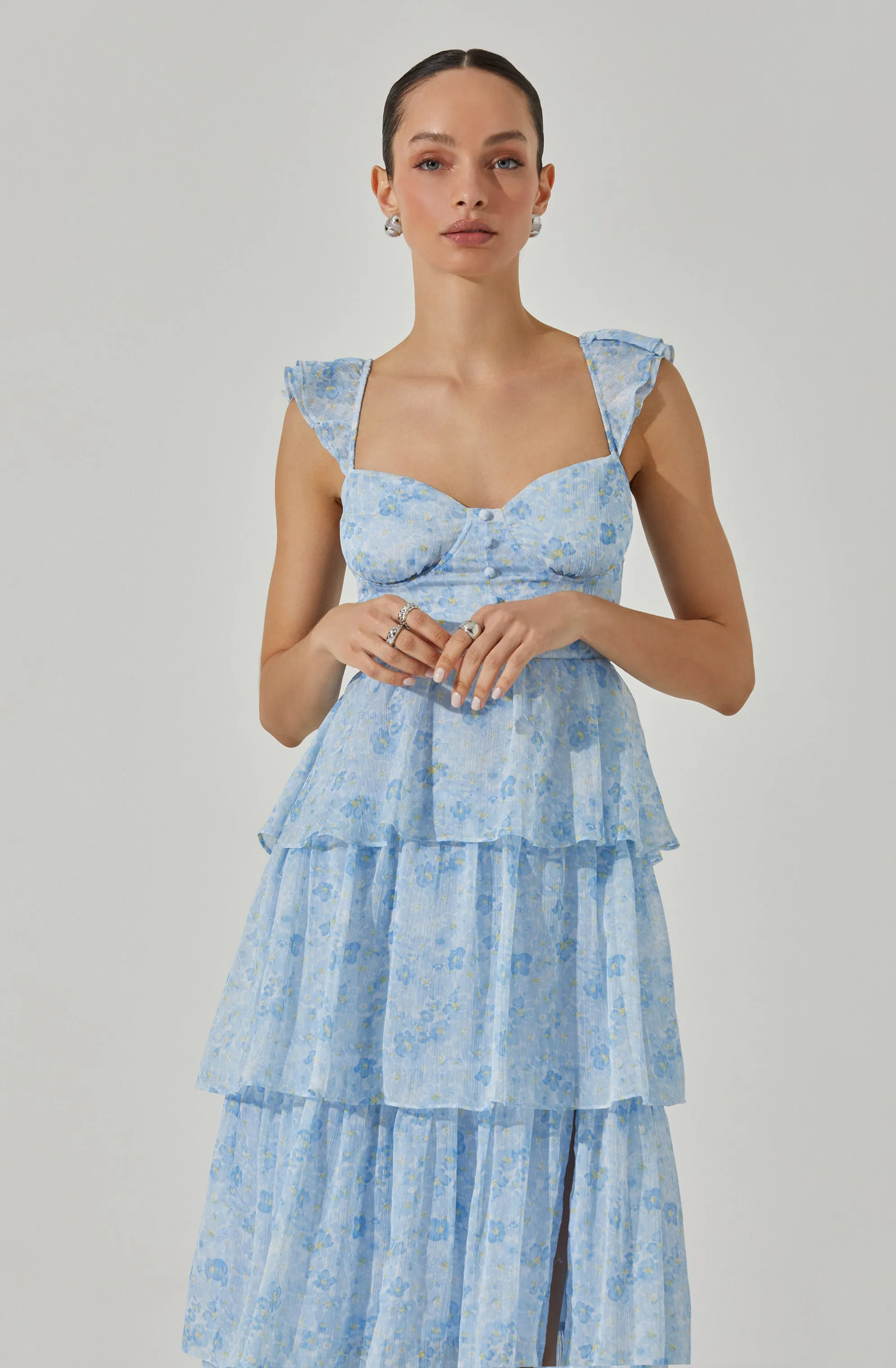 Midsummer Floral Tiered Maxi Dress