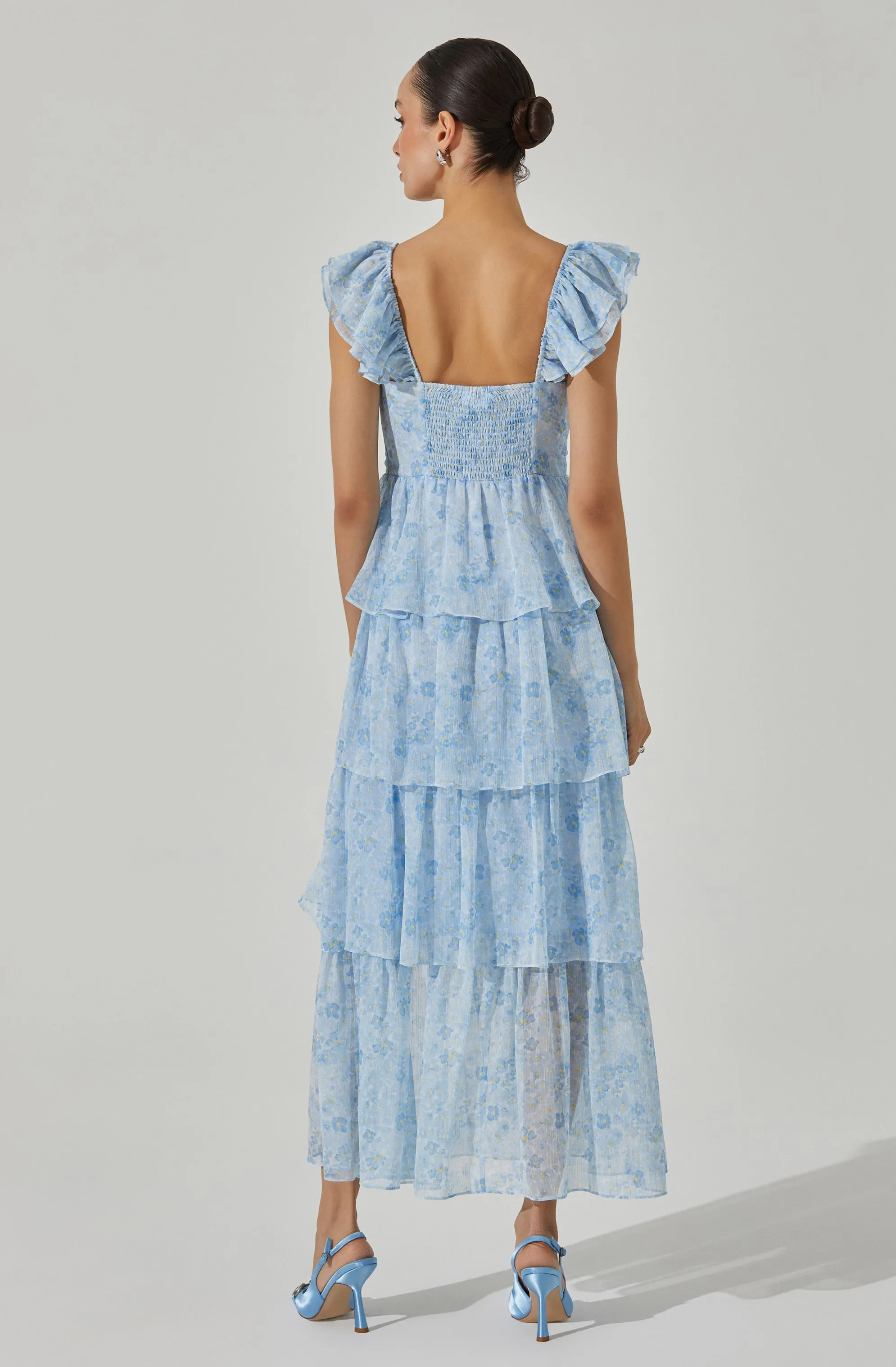 Midsummer Floral Tiered Maxi Dress