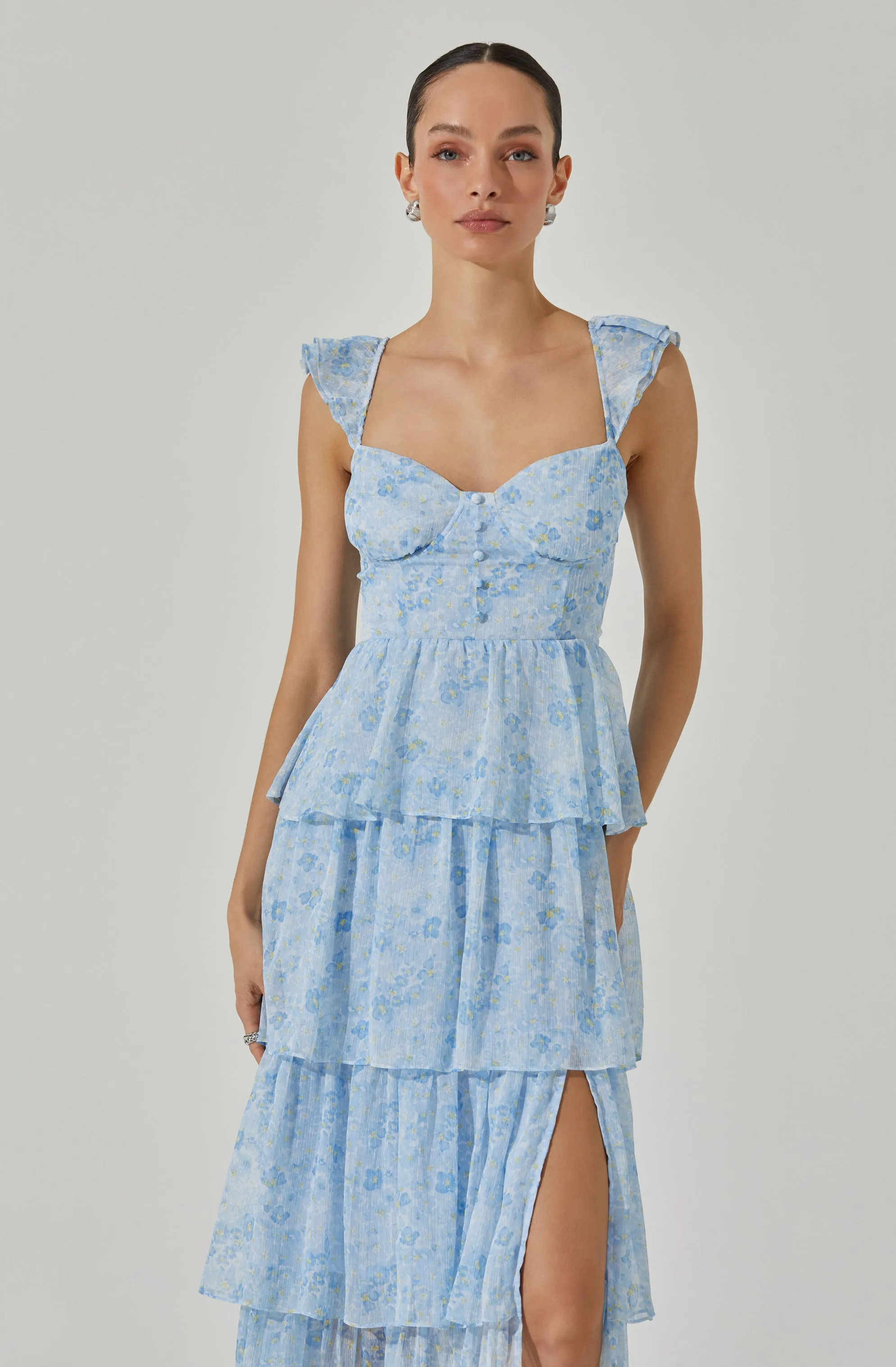 Midsummer Floral Tiered Maxi Dress