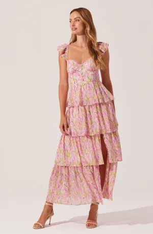 Midsummer Floral Tiered Maxi Dress