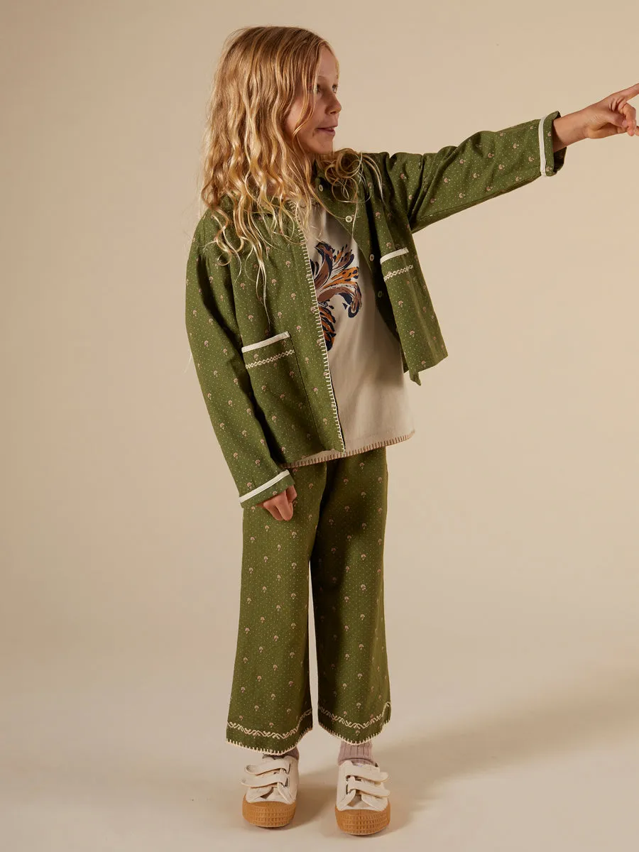 'Milo' Trousers - Valley Calico Fern