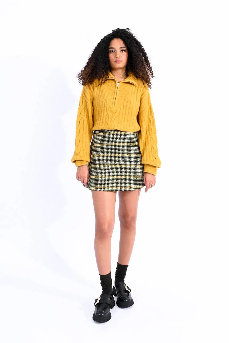 MINI PLAID SKIRT