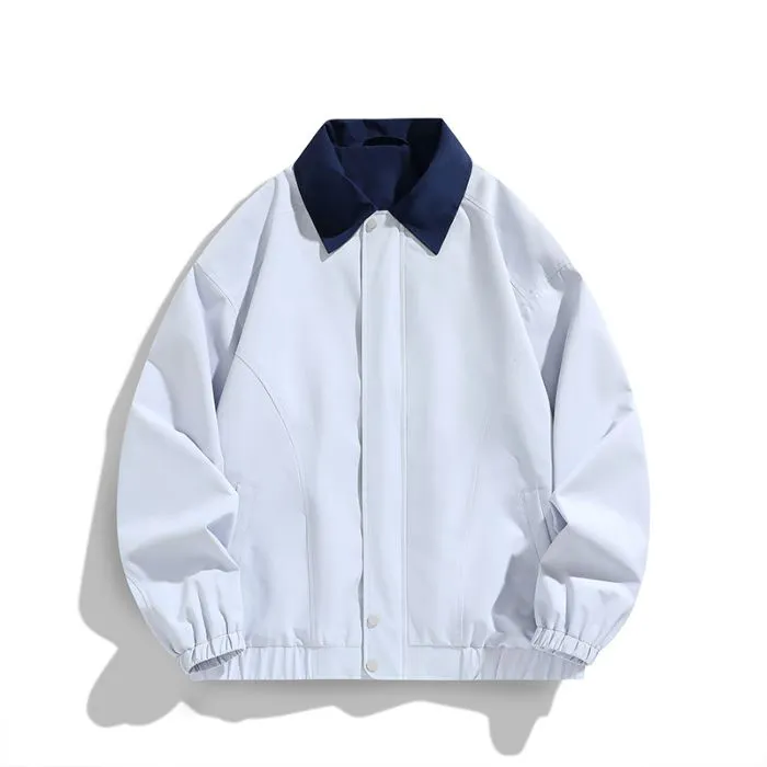Modern Relaxed-fit Rain Jacket for Men with Windproof Features