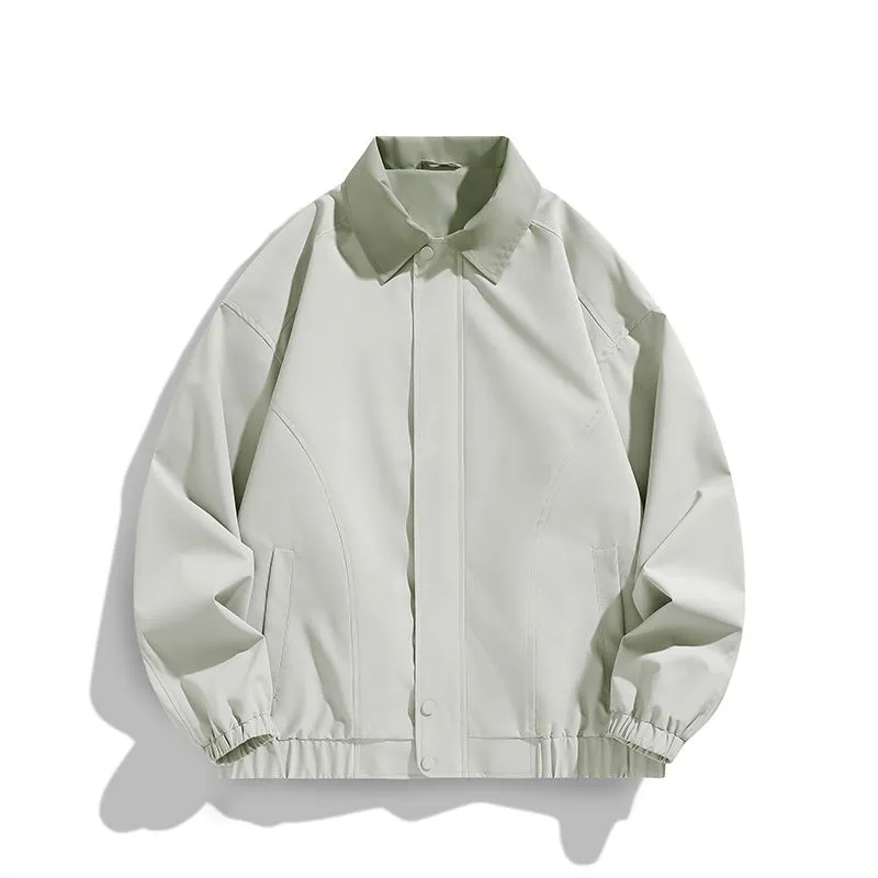 Modern Relaxed-fit Rain Jacket for Men with Windproof Features