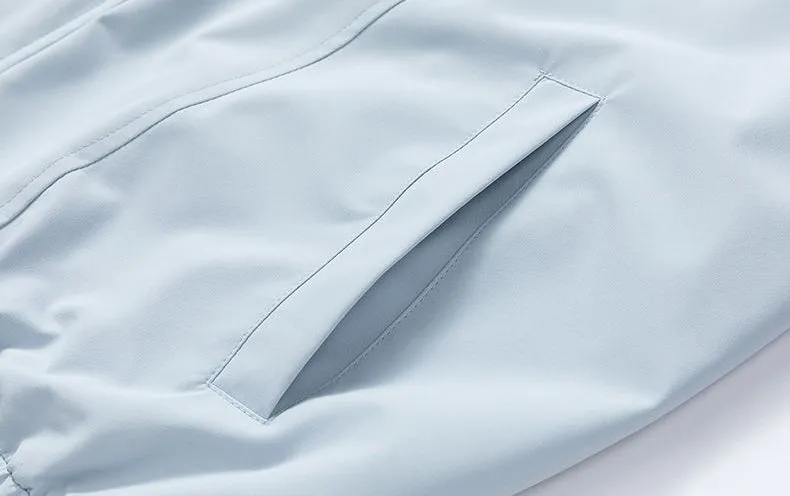 Modern Relaxed-fit Rain Jacket for Men with Windproof Features