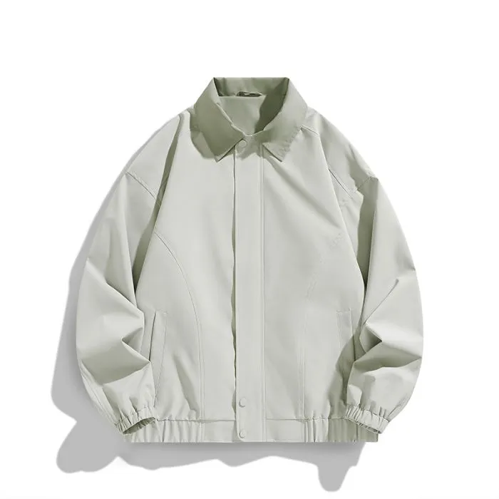 Modern Relaxed-fit Rain Jacket for Men with Windproof Features