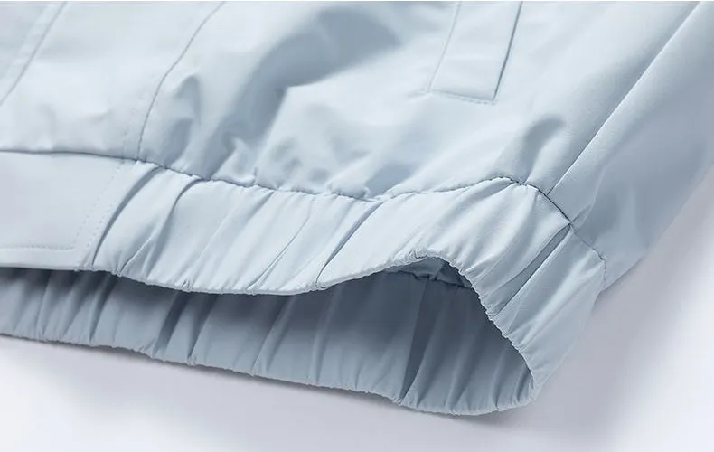 Modern Relaxed-fit Rain Jacket for Men with Windproof Features