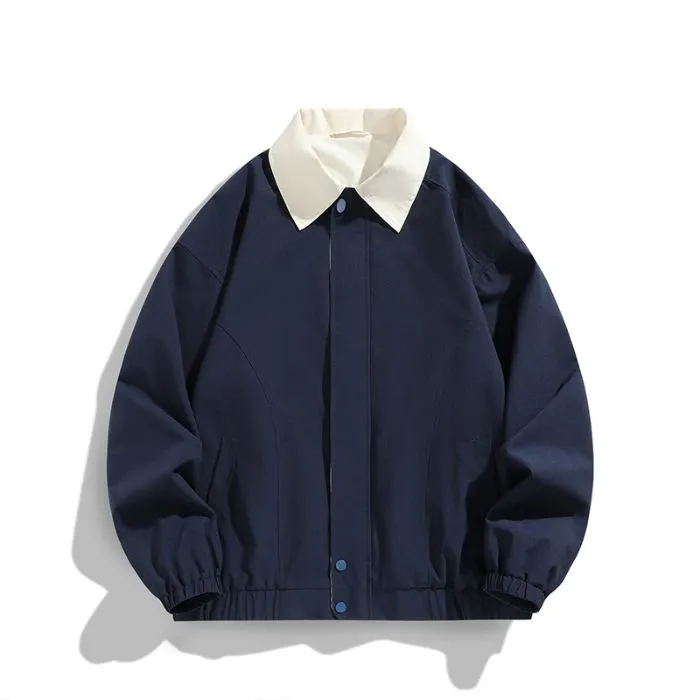 Modern Relaxed-fit Rain Jacket for Men with Windproof Features