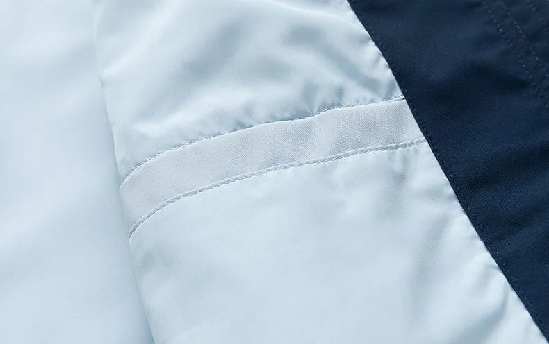 Modern Relaxed-fit Rain Jacket for Men with Windproof Features
