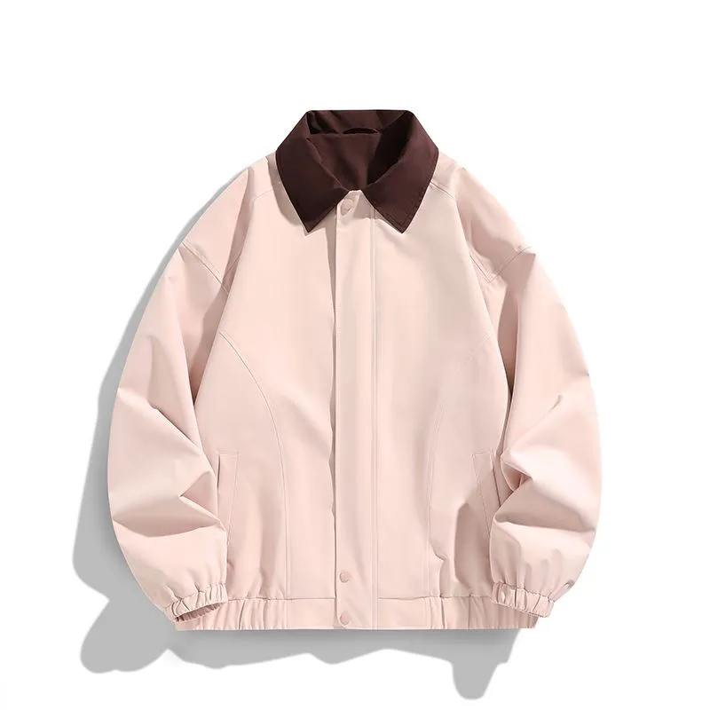 Modern Relaxed-fit Rain Jacket for Men with Windproof Features