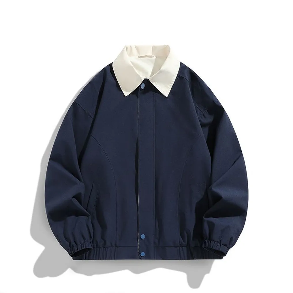 Modern Relaxed-fit Rain Jacket for Men with Windproof Features