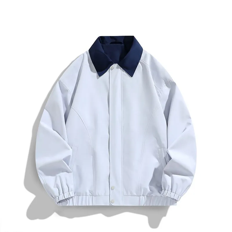 Modern Relaxed-fit Rain Jacket for Men with Windproof Features