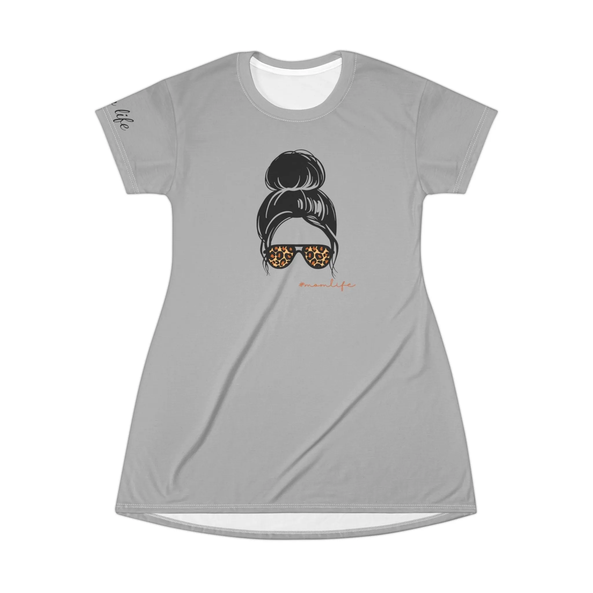 Mom Life T-Shirt Dress (AOP)