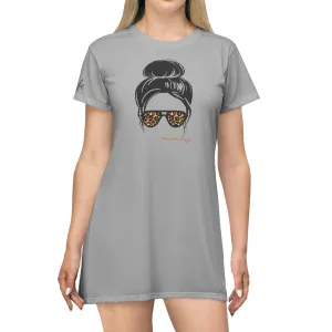 Mom Life T-Shirt Dress (AOP)