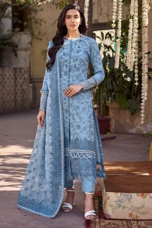 Navy Blue Embroidered Shirt with Capri Pakistani Eid Dress